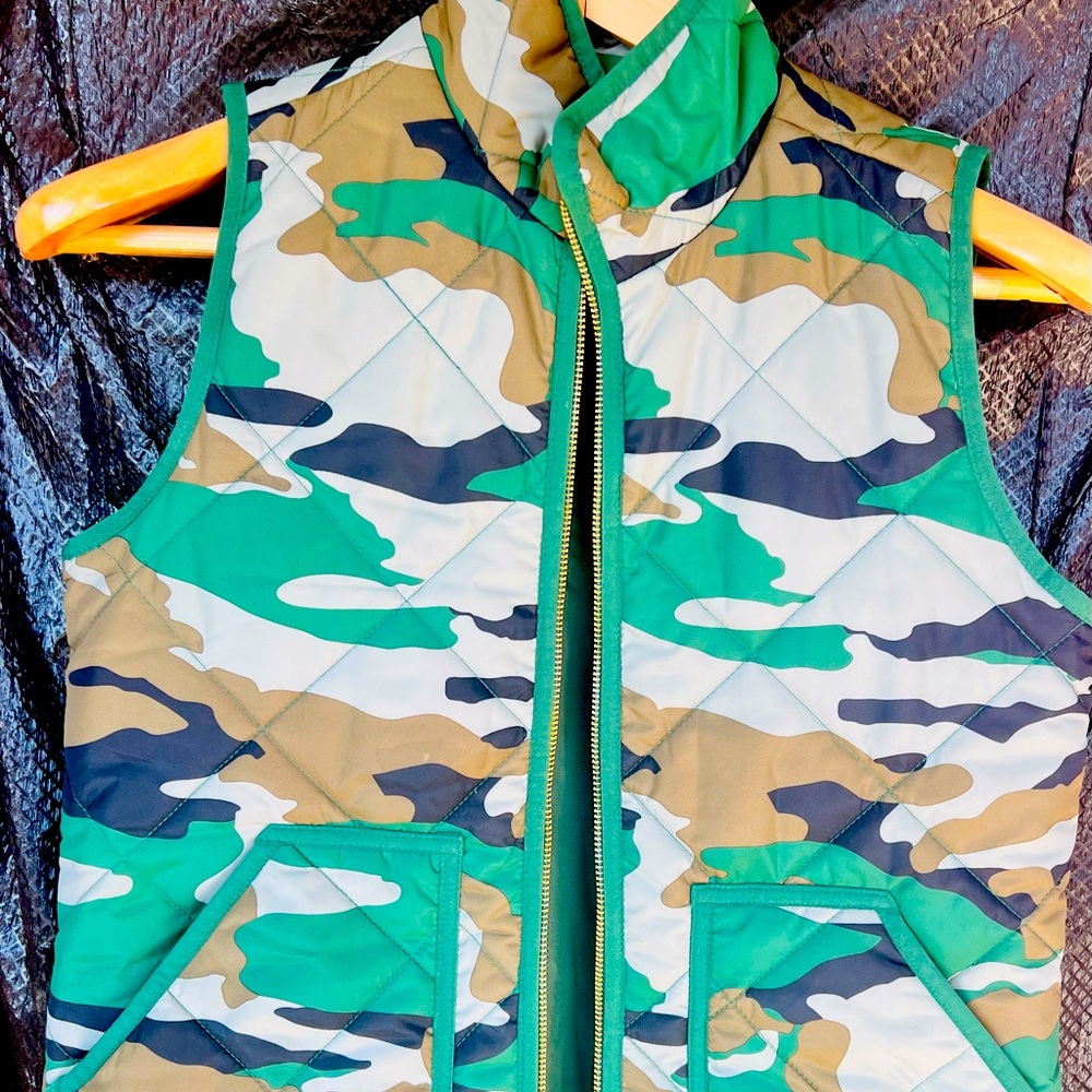 JCrew Army Green Fatigue Vest